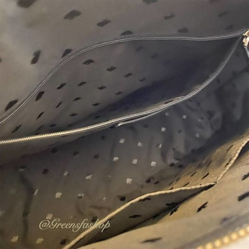 Kate spade shimmy glitter tote shoulder bag black new - Picture 9 of 11